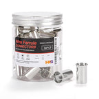 HKS 50PCS Non-Insulated Wire Ferrules- AWG1-50.0mm² Copper Barrel Pin Cord Terminals for Wiring Electrical Crimp EN50-20
