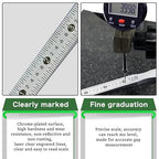Thickness Gauge Taper Gauge Welding Wedge Feeler Gauge Gap Feeler Wedge Gauge Measurement Tool (0.4-6mm)