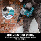 ENEACRO SDS-Max Demolition Jack Hammer for Concrete, Lightweight 11 Amp Electric Demo Chipping Hammer，Aluminum Alloy Shell, Vibration Control, Includes Grease, Tool Bag and Chisels