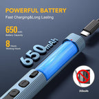 VIGRUE Precision Screwdriver Set, Mini Electric Screwdriver with 140 Magnetic Precision Bits, Professional 650mAh 3 Torque Settings for Laptop Camera Watch Drones Repair, USB Charging (JM-02)