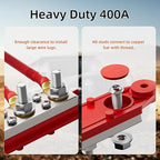 400A Power Distribution Block 12V Bus Bar 4 x 5/16" (M8) Terminal Studs and 6 x #8 Terminal Screws 12 Volt Marine Bus Bar Positive & Negative