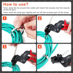 Knoweasy 600S Upgraded Stainless Steel Cable Tie Gun, Cable Tie Tool and Zip Tie Tool Ideal for Engineering, Automotive projects or Home Improvements