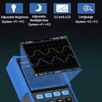HDS242 Oscilloscope, 40MHz Bandwidth 2CH Handheld Oscilloscope Multiumeter 2 in 1 Digital Oscillograph for Electronic Measurement, Circuit Design or Test