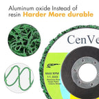 10 Pack Strip Disc Stripping Wheel for Angle Grinder 4.5'' x 7/8'', Grinding Wheels Stripper Wheels for Removing Paint, Wood, Rust Welds, Oxides of Metal