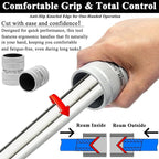 Wisamic Pipe Reamer Tool, 1/4" to 1-1/4" Inner/Outer Deburring Tool for Copper, Stainless Steel, PVC, Aluminum – Plumbing Chamfering Tool for Tubing Prep
