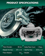 SCITOO 19B2905 19B2904 Disc Brake Calipers Assembly with Bracket Fit For Toyota For Highlander 2004 2005 2006 2007