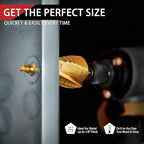 HSS Spiral Groove Step Drill Bit, 12 Steps High-Speed Steel 1/4" to 2-3/8" Drill Bit for Stainless Steel, Aluminum, Plastic, and Wood, Large Multiple Hole Stepped Bit