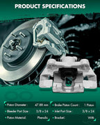 SCITOO 18B4818 18B4819 Disc Brake Calipers Assembly with Bracket Fit For Jeep Grand Cherokee 1999 2000 20001 2002 2003 2004