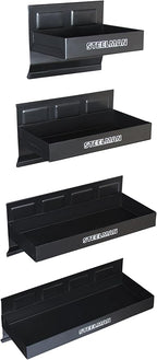 Steelman Non-Marring Magnetic Tool/Parts Storage Trays for Rolling Toolboxes, Durable Steel, 4-Piece Set