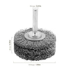6 Pack 2 Inch Heavy Duty Wire Wheel Brush for Drill - 0.0118" Carbon Steel Bristles, 1/4" Hex Shank, 20000 RPM, Professional Paint & Rust Remover