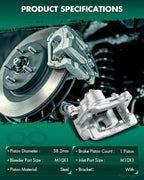 SCITOO Rear Right Brake Caliper With Bracket 19B6466 Compatible For Hyundai For Azera 2012-2017,For Kia For Optima 2011-2016