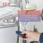 CEM Paint Thickness Gauge,Car Boat Coating Tester with Calibration Plates&Battery,Fe/NFe Automatic Recognition Portable Digital Thickness Meter Detector,Backlight LCD Display,Auto Power Off&Lanyard