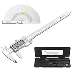 Neoteck 8 inch Digital Caliper and Feeler Gauge Set Stainless Steel LCD Display Digital Caliper Measuring Tool with Fraction/Inch/MM Conversion Used for Inside,Outside Diameter,Depth,Step Measurement
