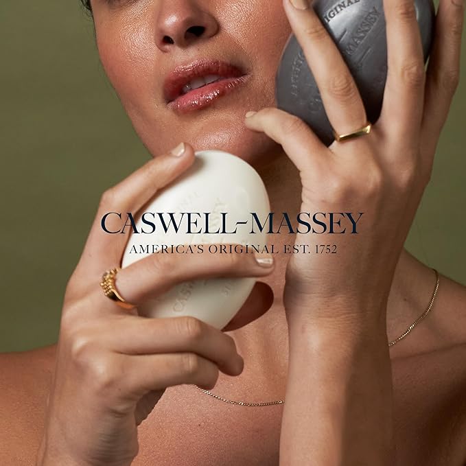 Caswell-Massey Peony Natural Bar Soap for Women, Moisturizing Body Soap Bar for All Skin Types, Made with Essential Oils & Plant-Based Formula for Soft Skin, 3.5 oz