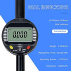 Digital Dial Gauge,with A Range of 50.8mm/2 in,Dlectrical Digital Indicator Graduation of 0.001mm,Metric and Imperial Measure Tool.Electronic Dial Gauge for Bearing Measurement and CNC Machine