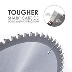 Luckyway 12 Inch 100T Miter Saw Blade 2-Pack, with 1 Inch Arbor TCT Saw Blade for Miter Saw,Ultra-fine Wood Cutting Blade