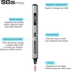 AM ARROWMAX Mini Engraving Pen, Rotary Tool with 42 Bits, Aluminum Case, Smart Motion Control, OLED, APP, Magnetic Charger, Tool Bag, Engraving Pen for Jewelry, Wood, Glass, Carving (SGS PRO Plus)
