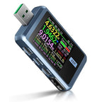 FNIRSI USB Tester 4-24V 6.5A LCD USB A&C Voltage Current Power Display Multimeter with App Software, Fast Charge Detection Trigger, PD2.0/PD3.0,QC2.0/QC3.0, CNC Metal Shell