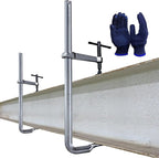 2-Pack Heavy Duty 16"(400x120mm) F-Clamp w/ 4-3/4" Throat Depth, Bar Size 1"x15/32", 1400LB Clamping Force, Drop Forged Steel Bar Clamps for Wood, Metal, Pipe, Welding and DIY Projects