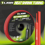 3:1 Dual Wall Adhesive Heat Shrink Tubing UL Listed & ROHS – Waterproof Electrical Insulation for Automotive, Marine Grade Wiring – Heavy Duty, High Temperature Resistant 1/4 in Red