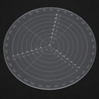 8" Round Center Finder Compass Transparent Acrylic, Easily Identify Center or Draw Circles, Lathe Work and Woodturners, for Woodworking Lovers