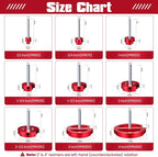 9Pcs PVC Pipe Reamer Kit, Lightweight Aluminum PVC Fitting Saver for Sch.40 CPVC, ABS, Socket Saver Plumbing Tool Includes 1/2", 3/4", 1", 1-1/4", 1-1/2", 2", 2-1/2", 3", 4", Fits 1/2" Drill