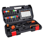 HARDELL Rivet Nut Tool Kit, 16-Inch Release Rivnut Tool with 15 Metric & SAE Mandrels, 125Pcs Nutsert Assortment & Rugged Carrying Case