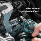 Seesii Cordless Electric Ratchet Wrench: 50Nm Torque 220RPM, 1/4" Power Ratchet Set w/ 2×2.0Ah Batteries, 5 Sockets, Fast Charger, 3" Extension, Carrying Bag - for Auto Repair, DIY, Motorcycle
