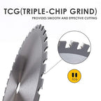 Luckyway 10 Inch 52 Teeth with 5/8 Inch Arbor Multi-Purpose TCT Circular Saw Blade for Cutting Wood, Aluminum and Non-Ferrous Metals