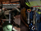Fenix WF25RM 3000 Lumen Police Duty Flashlight/Blacklight Charging Cradle, USB-C Rechargeable Battery and EdisonBright Charging Cable Carrier