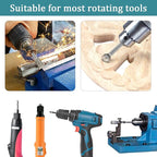 Stone Carving Set Diamond Burr Bits Compatible with Dremel, 20PCS Polishing Kits Rotary Tools Accessories with 1/8’ Shank for Carving, Engraving, Grinding, Stone, Rocks, Jewelry, Glass, Ceramics