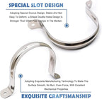 3Pcs 4 inches Two Hole stainless steel U-shaped pipe card for Pipe, Greenhouse AssemblyFixing on Various Surfaces and Support Structures