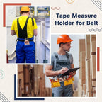 Zonon 3 Pcs Tape Measure Holder Set for Belt Hammer Holders Tactical Tape Measuring Belt Clip Low Profile Drill Holster Match Any Kinds Holster with Clip