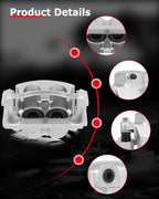 cciyu Front Left Brake Caliper Assembly w/Bracket 18B4861 2004 2005 For Ford For F-150,2005 For Ford For Lobo