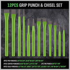 SWANLAKE 28-piece Punch and Chisel Set, Including Pin Punches, Taper Punch, Cold Chisels, Center Punches