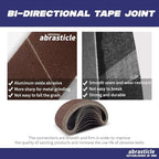 18 Pcs 3 x 24 Inch Assorted Aluminum Oxide Sanding Belt - 60/80/120/150/240/400 Grit