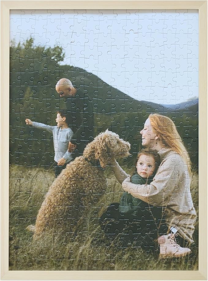 Photo Puzzles for Gift, Pets, Festivals, Weddings, Family Gatherings, Adult Customized Puzzles Jigsaw (Vertical or Horizontal) (None) (300.PC (Vertical/Horizontal))