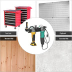 UNITEDPOWER Angle Grinder Holder - 2 Bay Angle Grinder Rack/Stand Storage Rack with Cord Hanger, Wall mount Bracket for Cutters Polishers, Garage and Workspace.