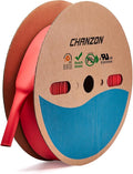 Chanzon 2:1 Red Polyolefin Shrink Wrap - 1-3/8" (35mm), 80Ft Roll, Adhesive Heat Shrink Tubing 1pcs