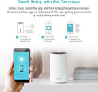 TP-Link Deco XE75 AXE5400 Tri-Band WiFi 6E Mesh System - Covers up to 2900 Sq.Ft, Replaces WiFi Router and Extender, AI-Driven Mesh, New 6GHz Band, 1-Pack