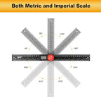 Digital Angle Finder Protractor, Angle Finder Ruler, 7inch 200mm 7inch/200mm, Angle Measuring Tool for Woodworking,Carpenter,Construction,DIY Measurement