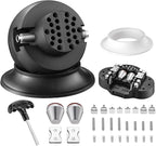 DZQ Ball Vise 3" Engraving Setting Tool 360°Rotation Professional Ball Vise 36PCS Attachment Jewelry Engraving Block Tools(Black)
