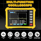 Mini Handheld Oscilloscope Kit, 2.5MS/s Portable Pocket Oscilloscope Multimeter,250KHz Bandwidth, 2.8" TFT Display,USB Rechargeable, Advanced Auto Trigger System, Portable for Fieldwork