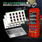 BSIDE 2 Channel Digital Handheld Oscilloscope 50MHz 3.98TFT Oscilloscope Multimeter Signal Generator 3 in 1 Portable Lab Oscilloscope Supports Flexible Coils 20000 Count 250MSa/s Automotive Tester