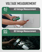 TESMEN TSM-522S Smart Digital Multimeter, Auto-Ranging Volt Meter, TRMS 4000 Counts Voltage Tester Measures Voltage, Capacitance, NCV, Frequency, Ohm, Continuity, Diode, Live Wire for Automotive, DIY