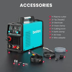 Plasma Cutter, [Pilot Arc][Large LED Display][Air Sensor] 50A bestarc Plasma Cutter Machine 110/220V Dual Voltage, 1/2 Inch Clean Cut 4/5 Inch Max Cut, Post Flow Mesh, 2T/4T for Beginners DIY