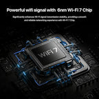 Tenda BE5100 Dual Band WiFi 7 Router (RE6L Pro) – 1x2.5G + 3x1G Ports, Easy Setup, Security Protect, Parental Control, Access Point Mode, Vertical Design, MLO, VPN, NFC