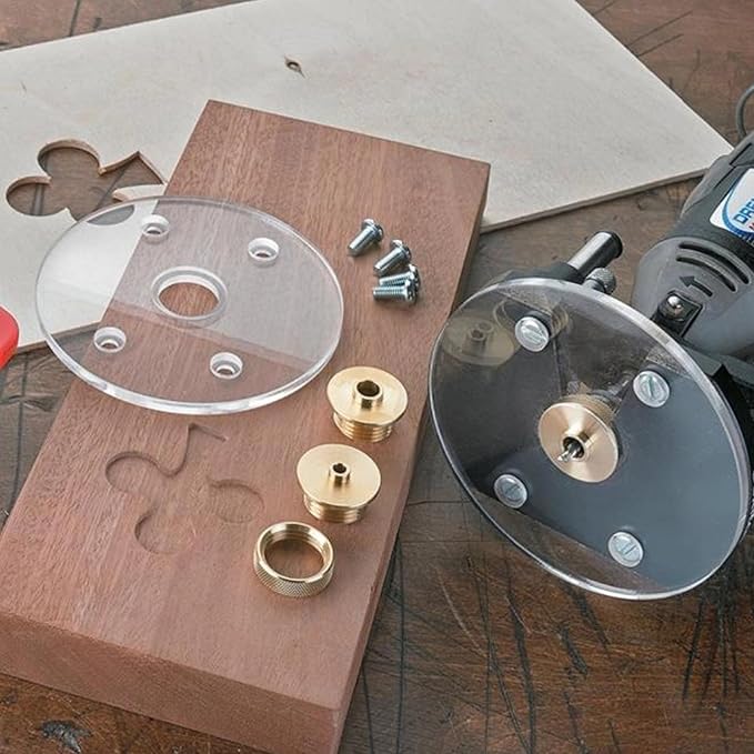 11Pcs/Set Router Bushing Guide Set, Brass Template Router Bushing Kit, 8 Sizes, Router Accessory with Lock Nut for Cut?Out Work Dovetailing