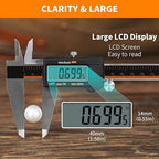 HARDELL Digital Caliper 12 Inch, Stainless Steel Caliper Measuring Tool with Large LCD Screen, Auto-Off Feature, Inch/Millimeter, Electronic Vernier Caliper for DIY, Jewelry, Parts, 3D Printing