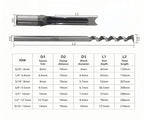 7PC High-Speed Steel Square Hole Mortise Chisel Drill Bit Set for Woodworking, 6/25“ 1/4“ 5/16“ 3/8“ 2/5“ 1/2“ 9/16“ Sizes, Ideal for Mortising Machines and Drill Press Attachments